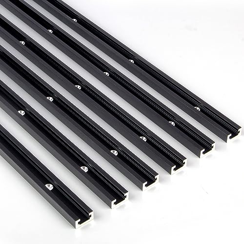 CLEAR STYLE T Tracks 48 Inches 6 Pack for Woodworking