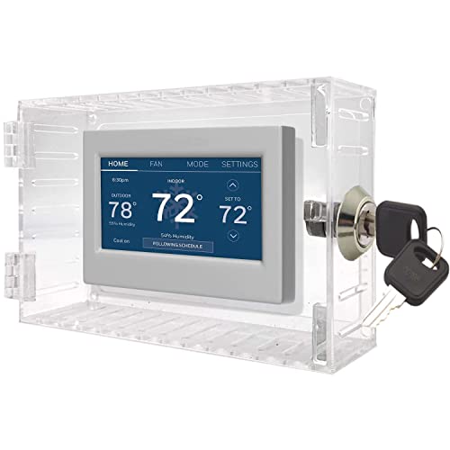 Clear Thermostat Lock Box with Key