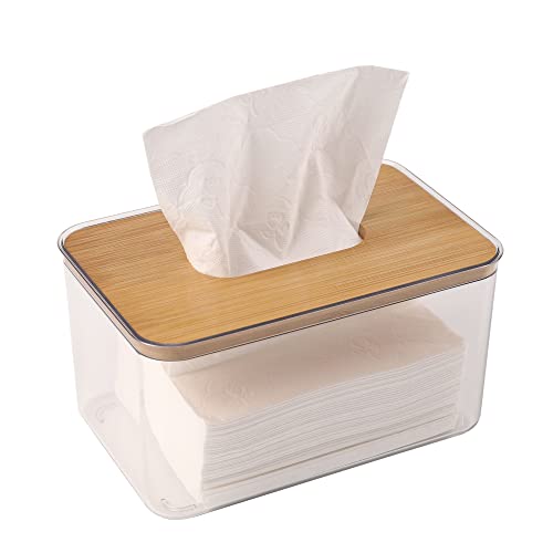 Clear Tissue Box and Dryer Sheet Holder