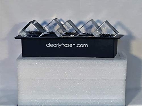 ClearlyFrozen High Capacity Home Clear Ice Cube Tray