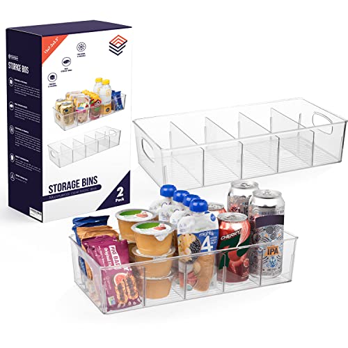 ClearSpace Storage Bins with Removable Dividers