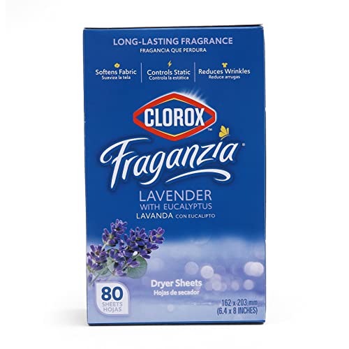 Lavender Eucalyptus Dryer Sheets by Clorox: 80 Count