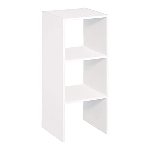 ClosetMaid Decorative Home Stackable 2-Cube Organizer - White (4 Pack)