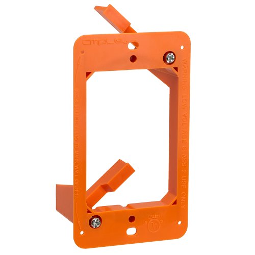 Cmple Low Voltage Mounting Bracket 1 Gang Wall Plate Bracket