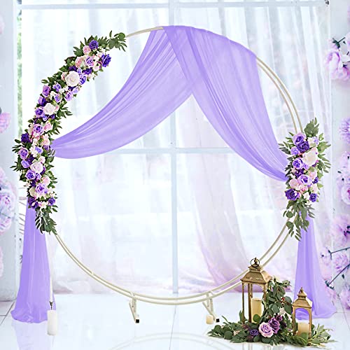 CO-AVE Purple Wedding Arch Draping Fabric