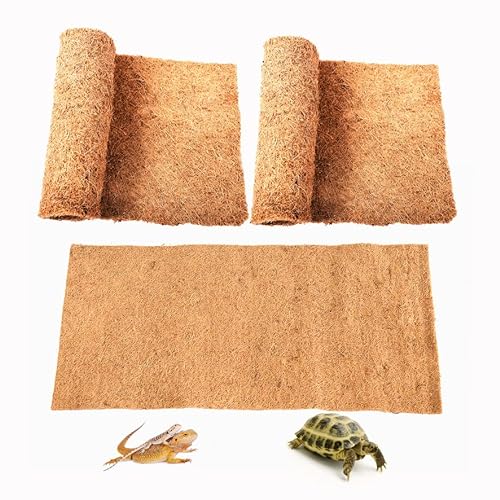 Coconut Fiber Reptile Carpet Mat, 36" x 18" (2 Pack)