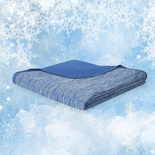 Codi Queen Size Cooling Blanket for Hot Sleepers - Blue 90x90