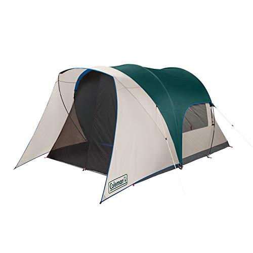 4/6 Person Weatherproof Camping Tent with Screened Porch, Rainfly, Carry Bag