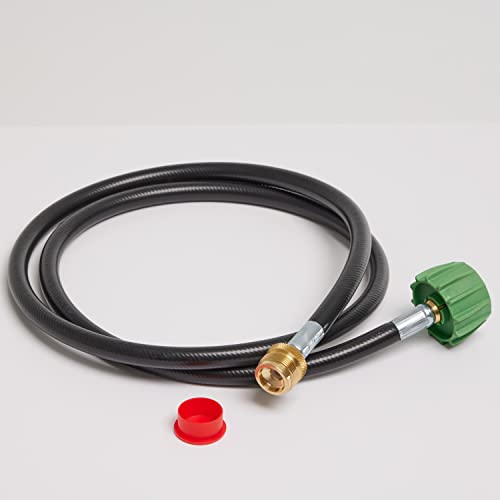 Coleman High-Pressure Propane Gas Hose and Adapter, 5 Foot, Type 1 Fitting or POL Fitting Available, Use with Grills, Stoves, Lanterns, Heaters, and More