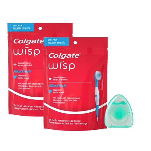 Colgate Wisps - Disposable Toothbrushes with Toothpaste with Battery