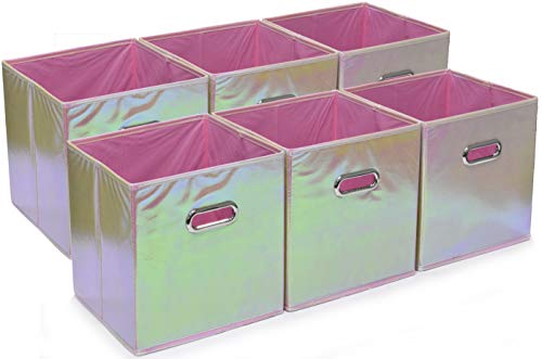Collapsible Cube Storage Bins - 6 Pack