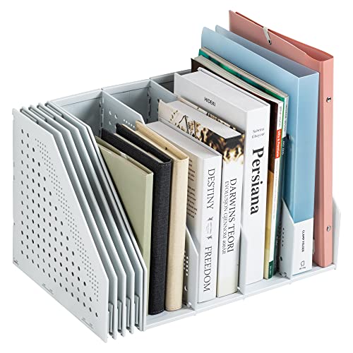 Collapsible Desk Organizer with 4 Vertical Compartments