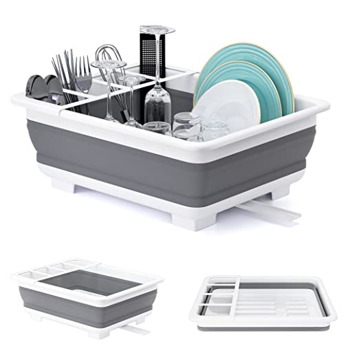 Portable Collapsible Dish Drying Rack for Kitchen RV Campers" - THANSTAR