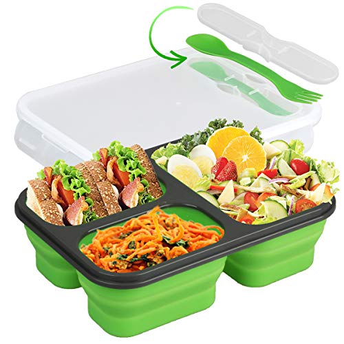 Collapsible Silicone Bento Lunch Box