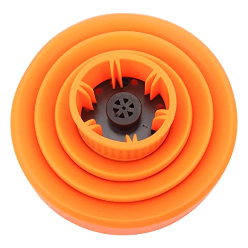 AMONIDA Universal Hair Dryer Diffuser: Easy Install Soft Orange Silicone