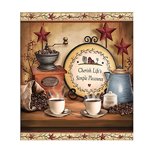 Collections Etc Primitive Country Coffee Dishwasher Magnet Cover