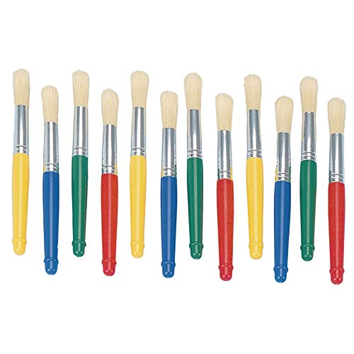 Colorations Jumbo Chubby Paint Brushes (12 Pack)
