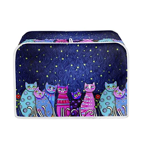 Colorful Cats Toaster Cover