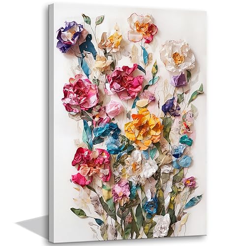 Colorful Floral Canvas Wall Art