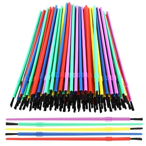 Colorful Paint Brushes Kit for Kids - Prasacco 100 Pieces