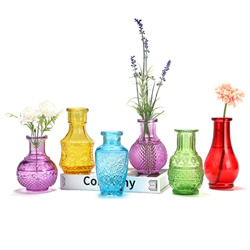 Colorful Vintage Styles Small Flower Vases