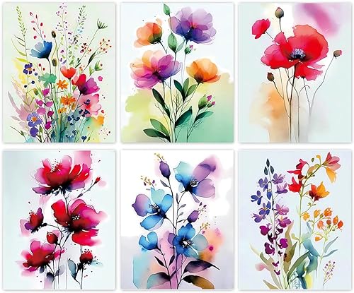 Colorful Wildflower Art Prints for Home Decor