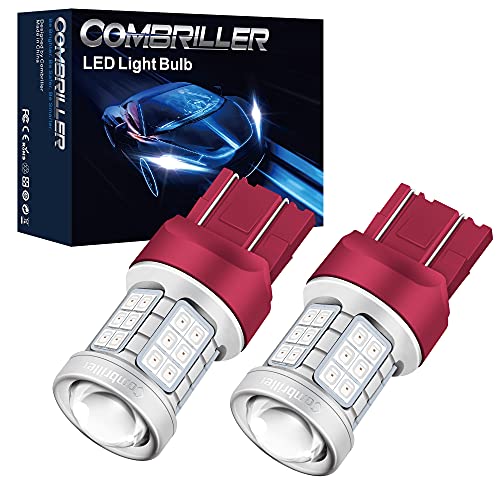 Combriller T20 7440 Red LED Bulb Super Bright - Pack of 2
