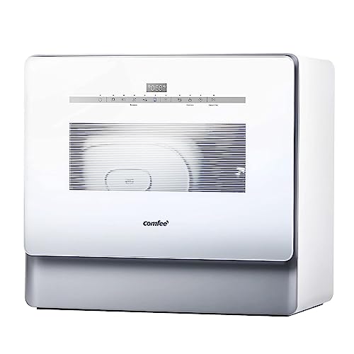COMFEE' Portable Dishwasher with 3 Place Settings, Auto-Open Drying