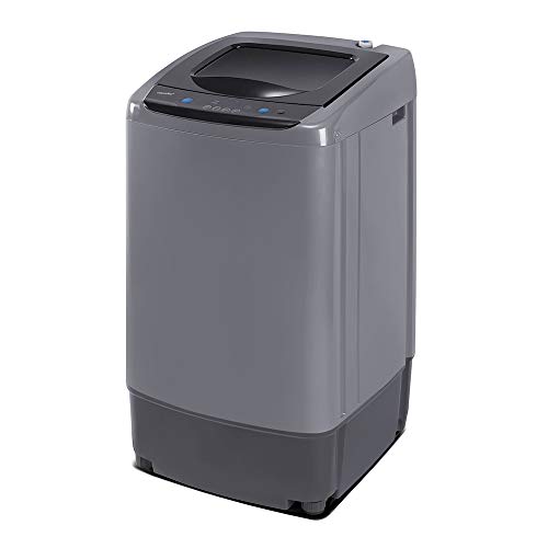 Compact Full-Automatic Washer with LED Display and 5 Wash Cycles by COMFEE'