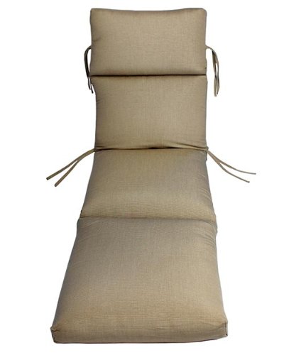 Comfort Classics Inc. Sunbrella Outdoor CHANNELED Chaise Cushion (Taupe Rib)
