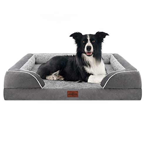 Waterproof Orthopedic Large Dog Bed with Washable Cover