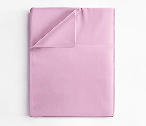 Comfortable Queen Size Flat Bed Sheet - Light Pink