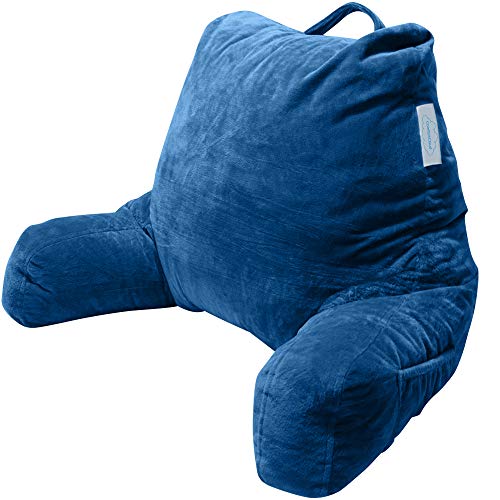 ComfortCloud Large Backrest Reading Pillow with Back Support and Pockets