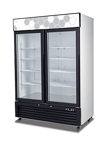 Commercial 2 Glass Door Freezer Upright Merchandiser