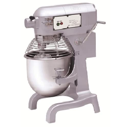 Hakka Commercial Dough Mixers 20 Quart Stainless Steel 2 Speed Rising Spiral Mixers-HTD20B (220V/60Hz,3 Phase)