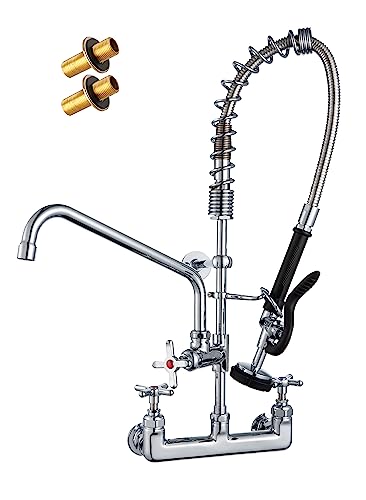 Commercial Faucet with Sprayer for Professional Kitchens