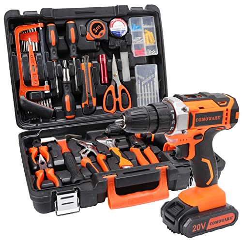 COMOWARE 120 Pcs Tool Kit with Drill
