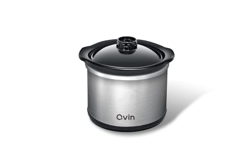 Compact 0.65 qt Slow Cooker Warmer and Fondue Pot Set