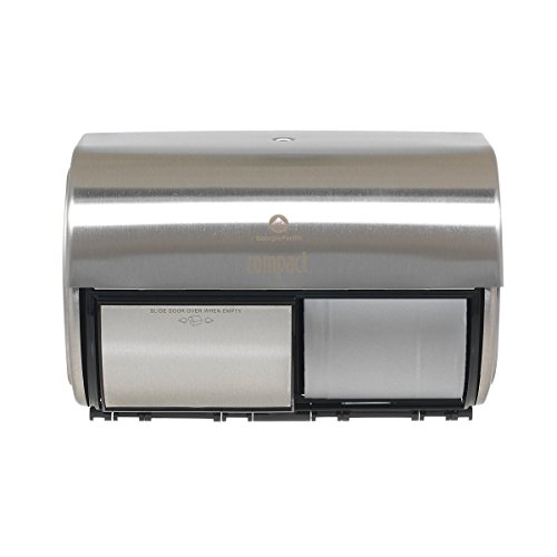 Stainless 2-Roll Coreless Toilet Paper Dispenser by Georgia-Pacific
