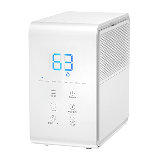 Compact 20 Pint Dehumidifier with Humidity Control, Auto Shut Off and Quiet Operation