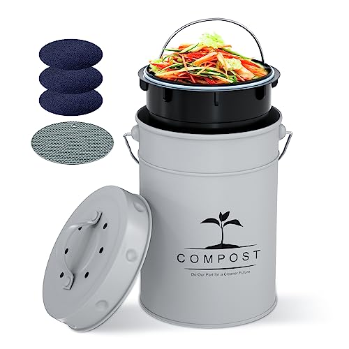Compact and Odorless Kitchen Compost Bucket