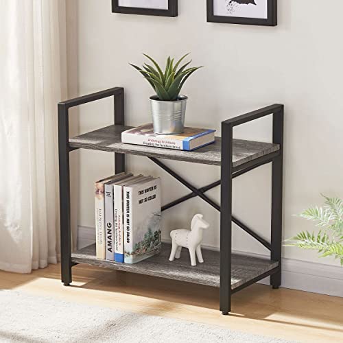 Compact and Stylish Industrial Bookshelf for Small Spaces