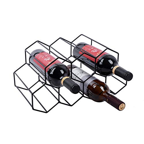Compact and Stylish Wine Rack with 9 Bottle Capacity