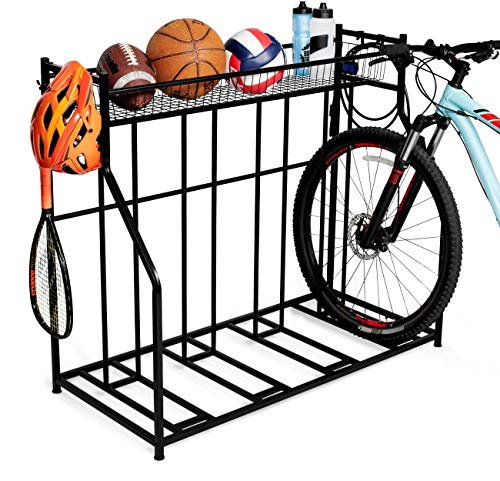 Compact Bike Stand Rack with Storage