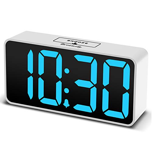 Compact Digital Alarm Clock with USB Port
