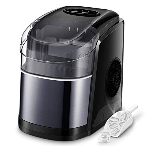 Compact Ice Maker with Self-Cleaning Function