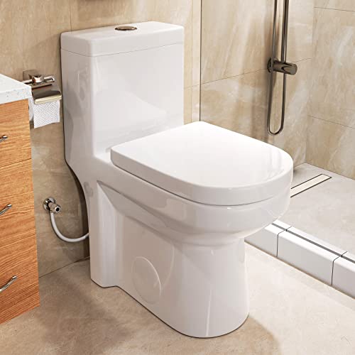 Compact One Piece Toilet by HOROW HWMT-8733