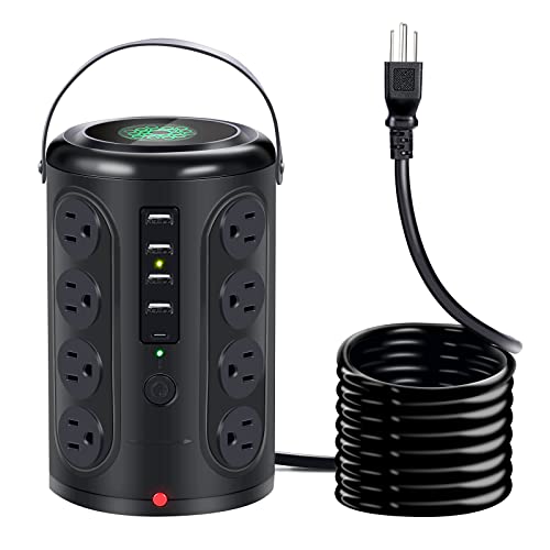 Compact Power Strip Tower Surge Protector