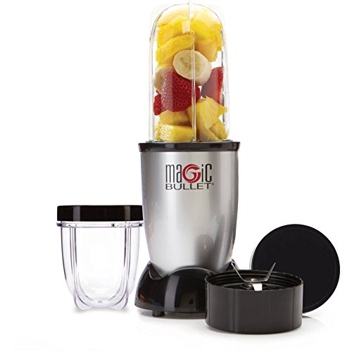 Compact Silver Blender with Blender Cups