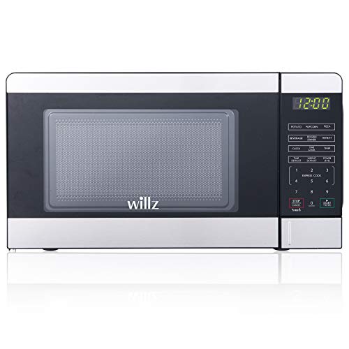 Compact Stainless Steel Microwave with 6 Preset Cooking Programs - Willz WLCMV207S2-07
